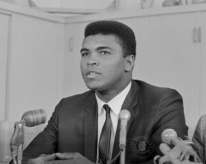 Muhammad Ali on stage